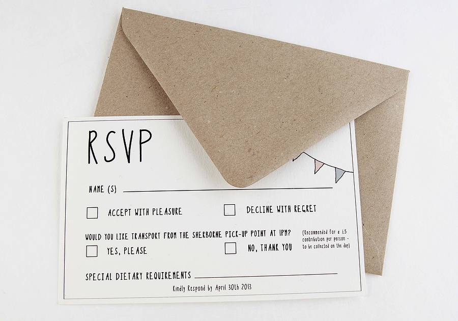 Rsvp wording for wedding invitations uk