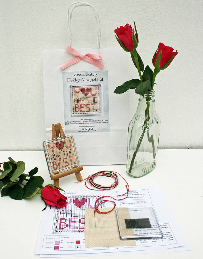 you are the best, cross stitch kit by stitchkits