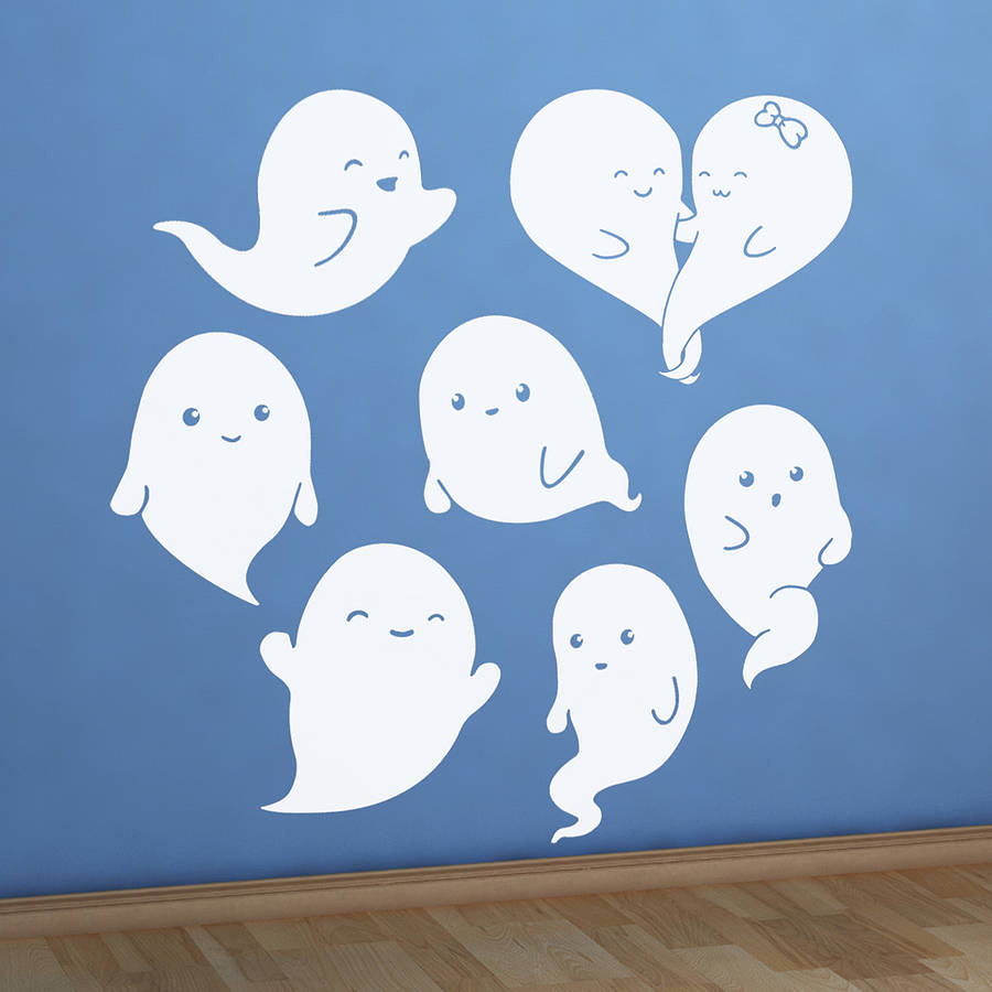 ghosts halloween wall stickers by oakdene designs ...