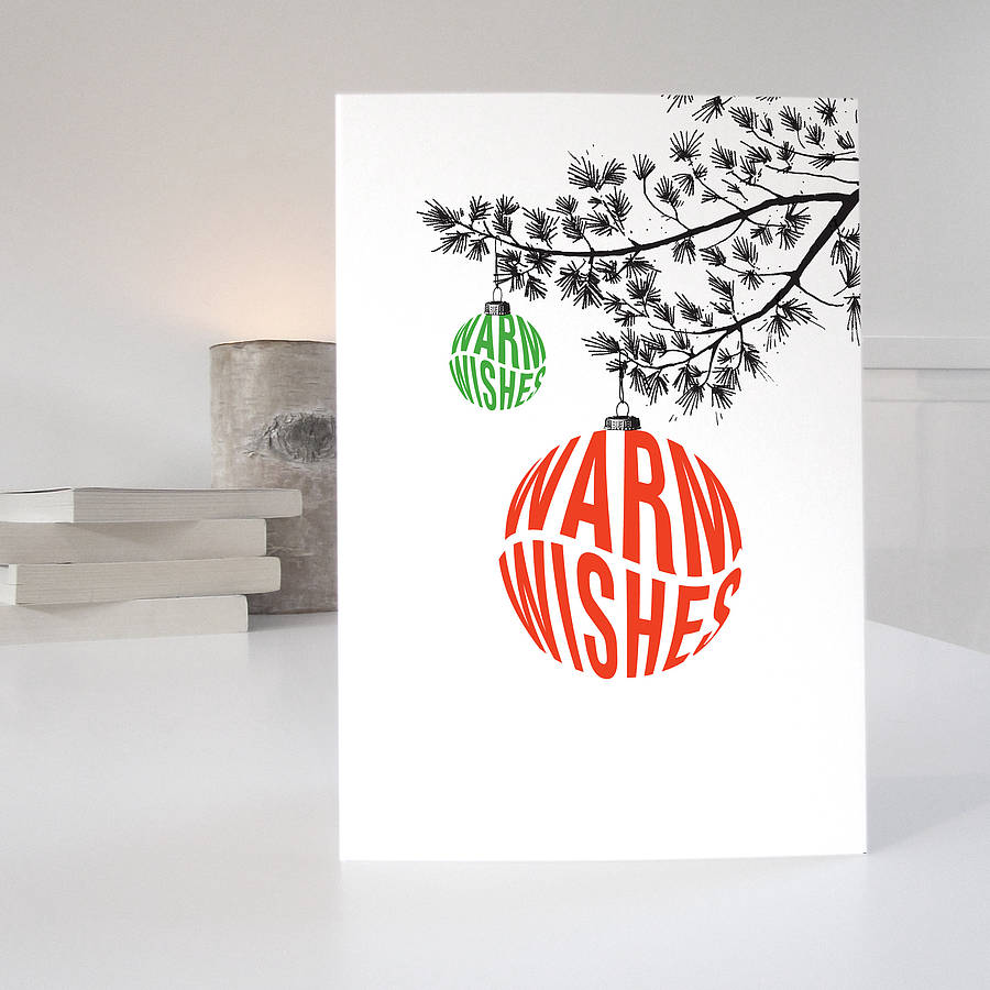 warm wishes retro inspired christmas card by purpose & worth etc
