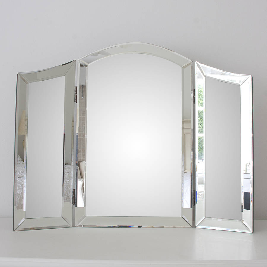 original_all glass dressing table mirror