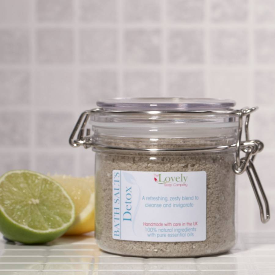 detox aromatherapy bath salts by lovely soap company