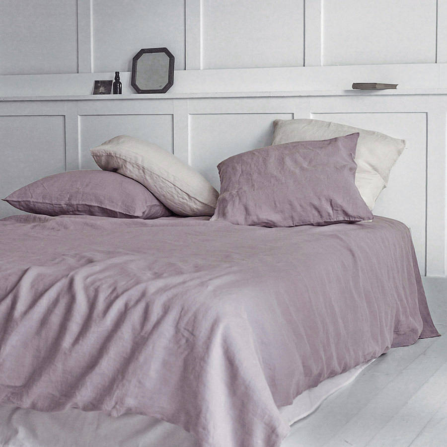 dusty rose linen pillow case by rowen & wren