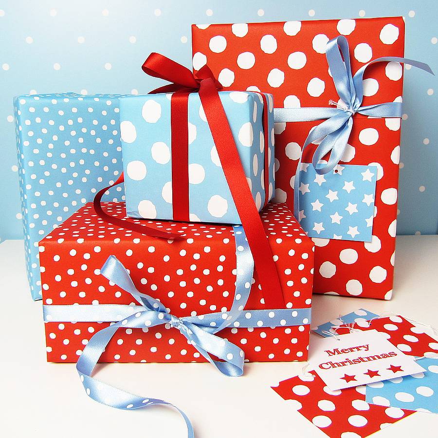 Original spotty wrapping paper