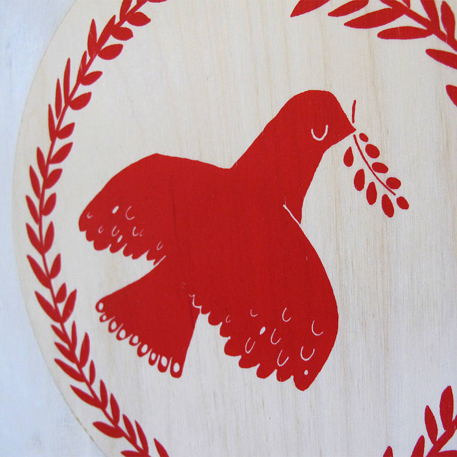 large christmas dove decoration by peris and corr  notonthehighstreet.com