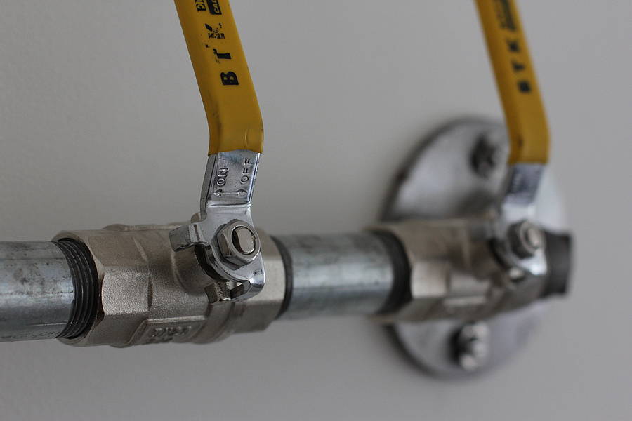 tara industrial steel pipe coat rack/hooks by urban grain