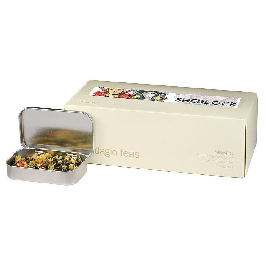 sherlock tea sampler set by adagio teas