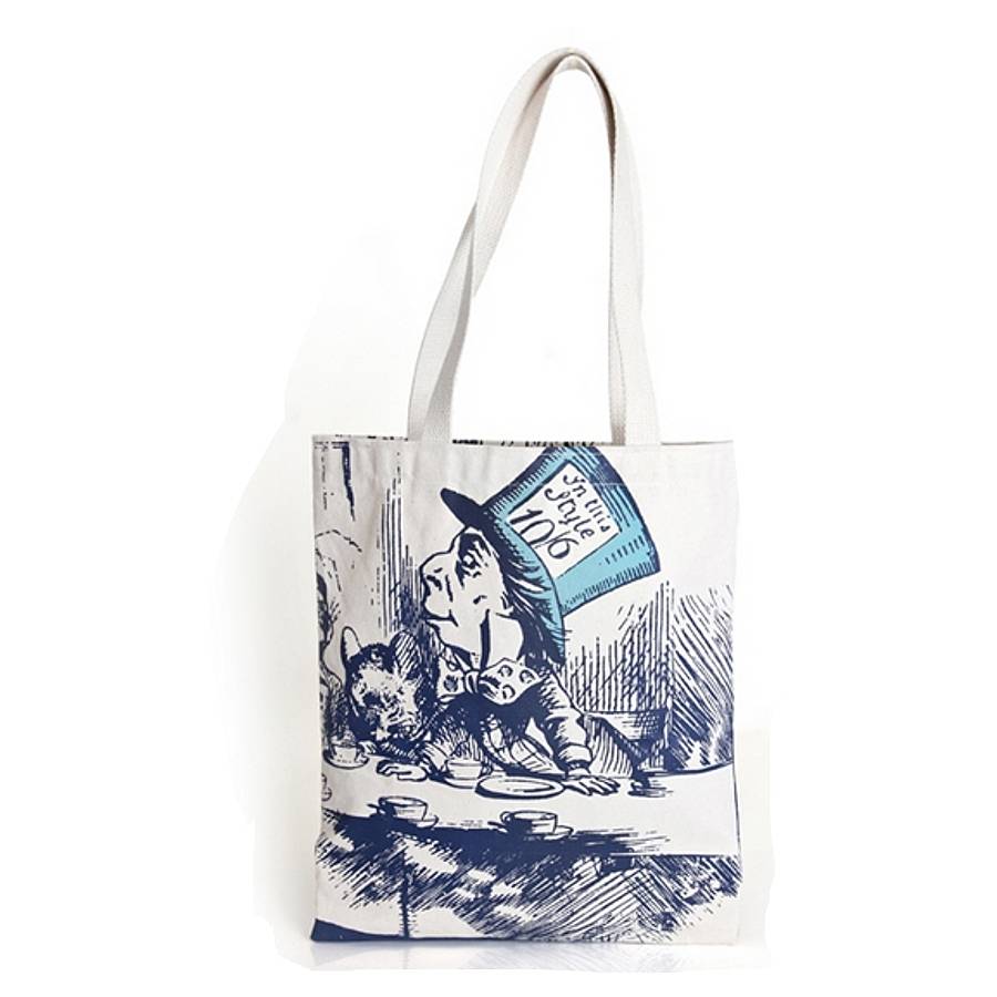 alice in wonderland tote bag by bookish england | 0