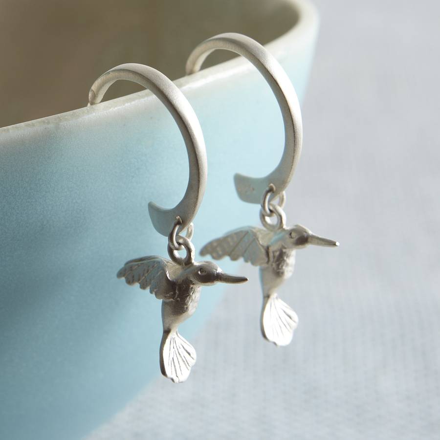 hummingbird stud earrings by lily charmed