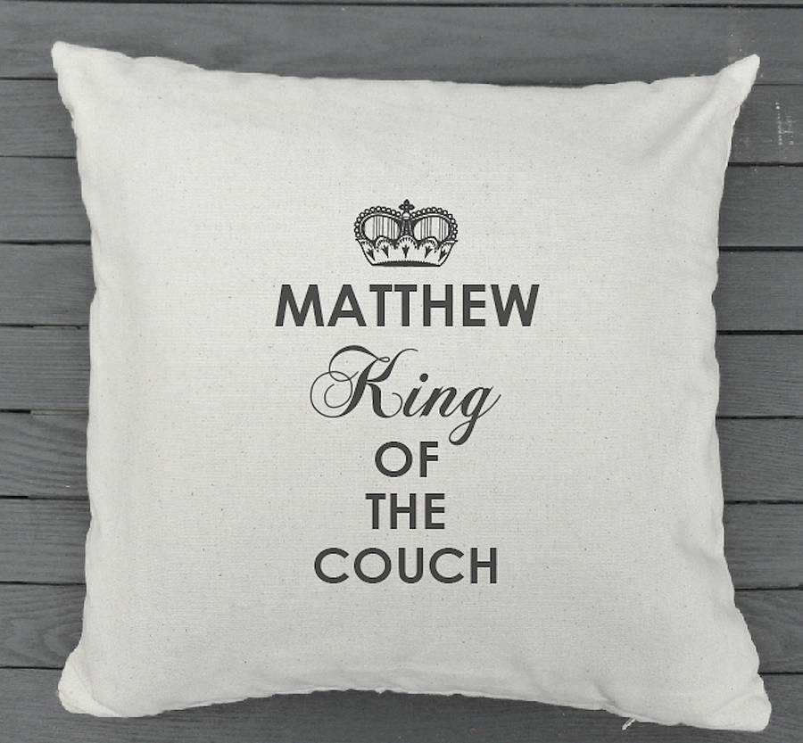 personalised men's cushion by tilliemint loves