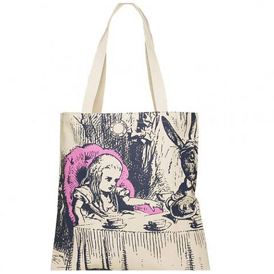 alice in wonderland tote bag by bookish england | 0