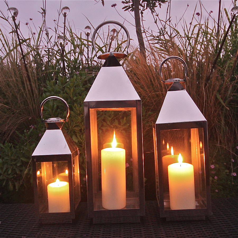 st mawes hurricane garden lantern by london garden trading