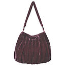 large velvet slouchy bag by bags not war | notonthehighstreet.com