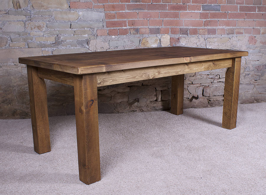 solid wood dining table by h&f