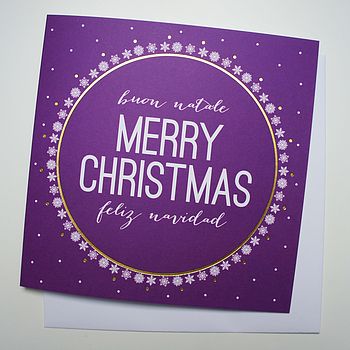 'buon natale' christmas card by dimitria jordan | notonthehighstreet.com