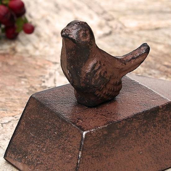 cast iron bird door stop wedge by dibor