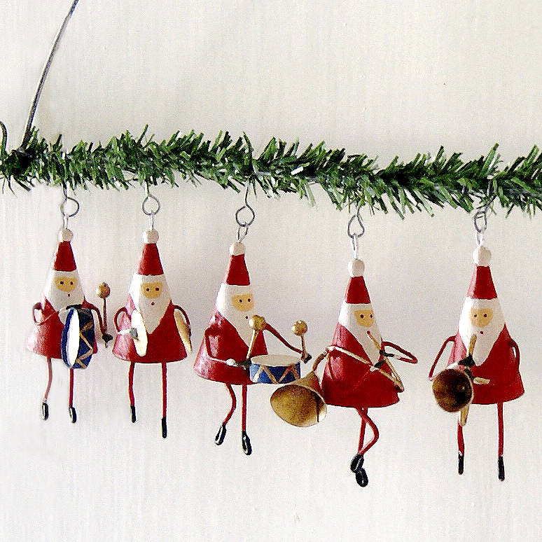 father christmas band hanging garland by red lilly father christmas band hanging garland by red lilly