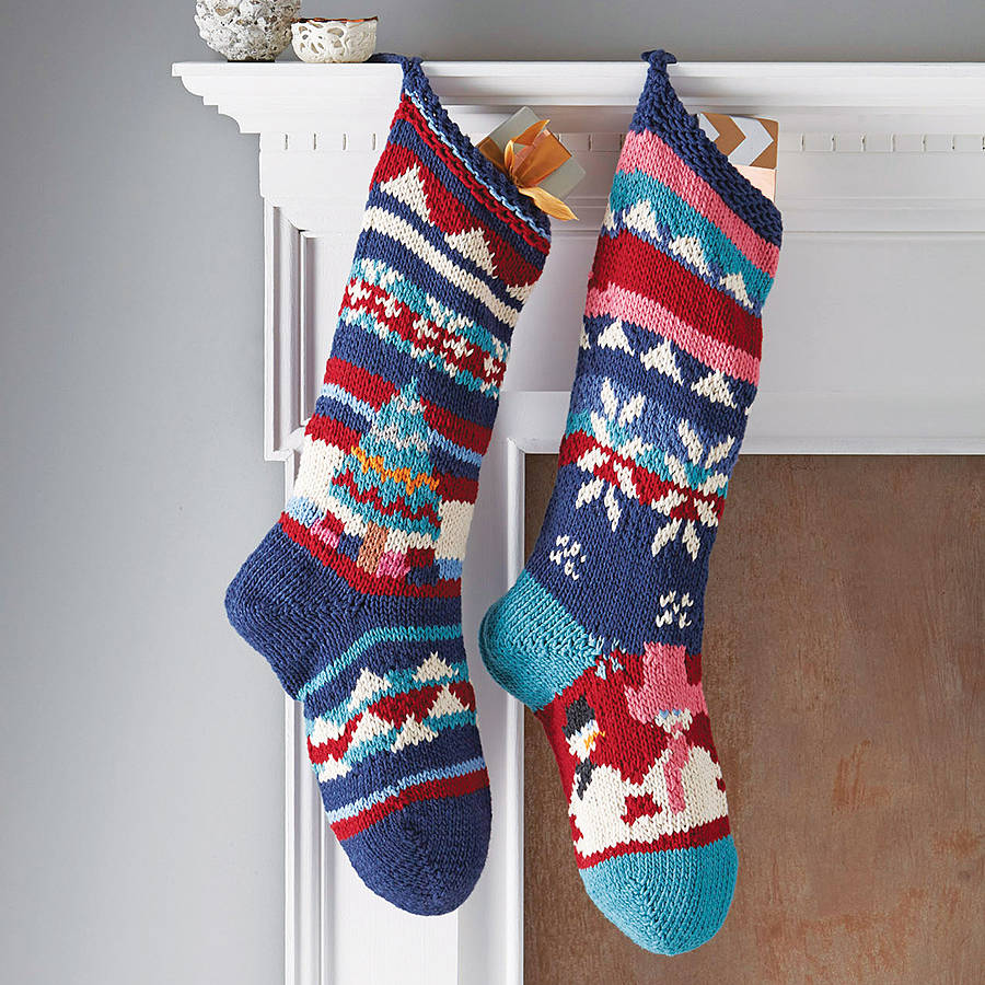 hand knitted christmas stocking by chunkichilli ...