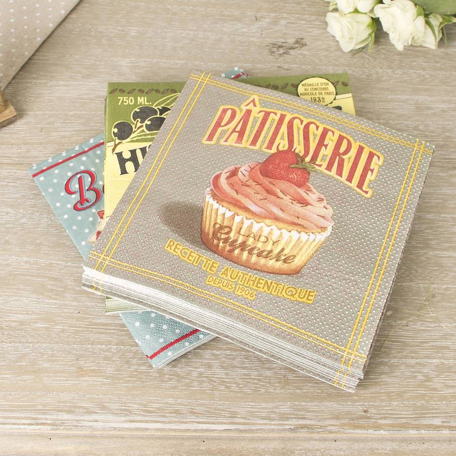 vintage paper napkin collection by dibor