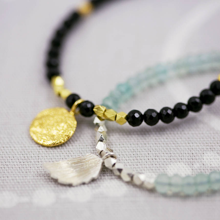 handmade gemstone bead bracelet by j&s jewellery