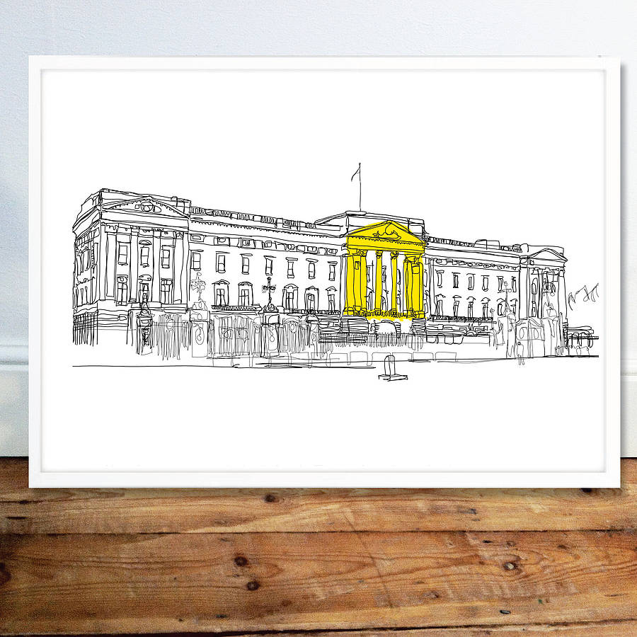 buckingham palace signed print by simon harmer | notonthehighstreet.com