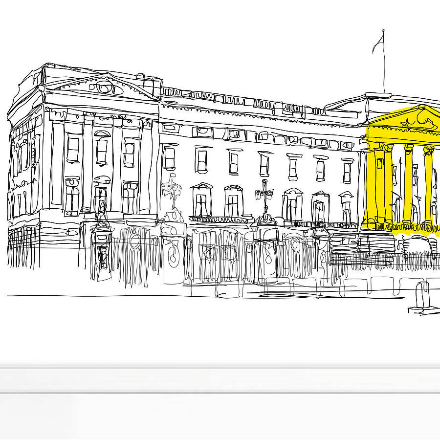 buckingham palace signed print by simon harmer | notonthehighstreet.com