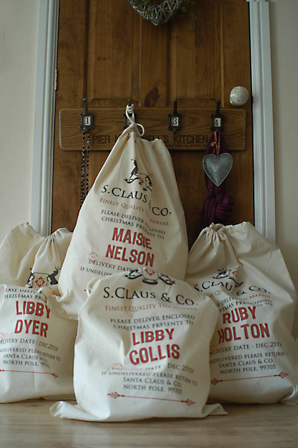 plush christmas sack