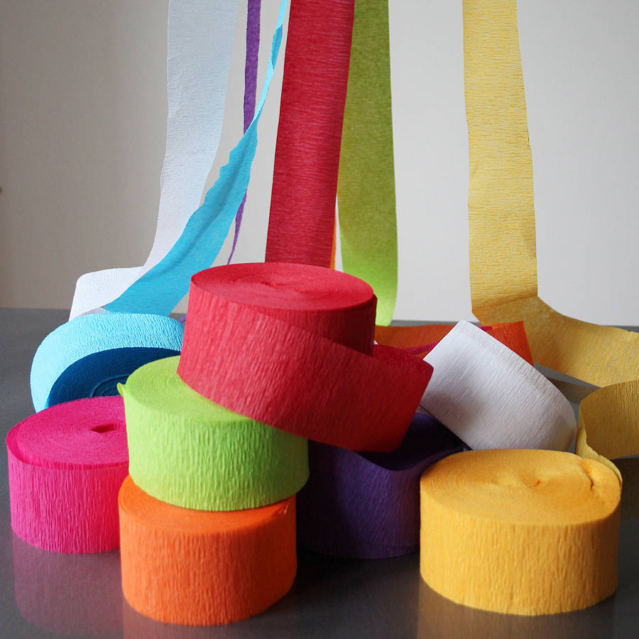 Paper Crepe Streamers By Pearl And Earl