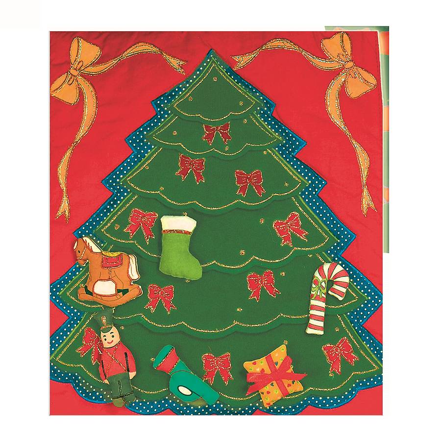 christmas tree fabric advent calendar by jolly fine