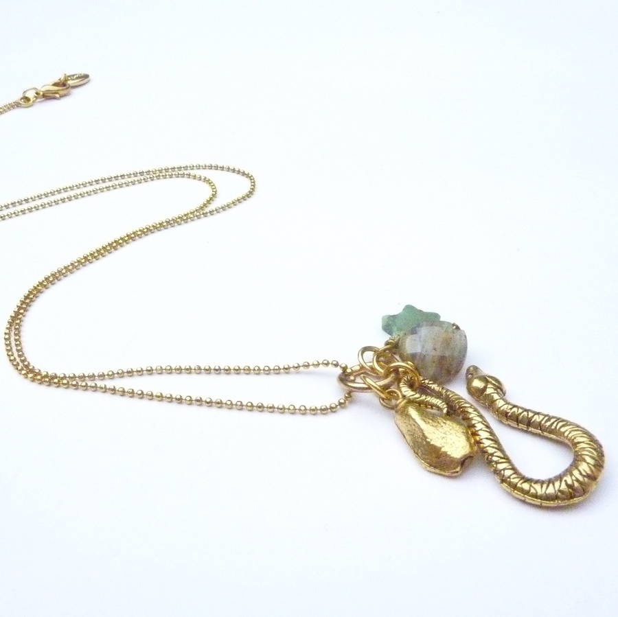 multi charm necklace by jamie london