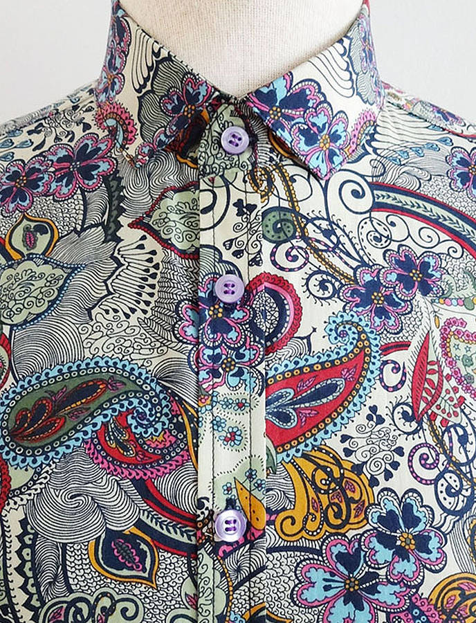 Mens paisley shirts, Men shirt style, Slim fit suit men