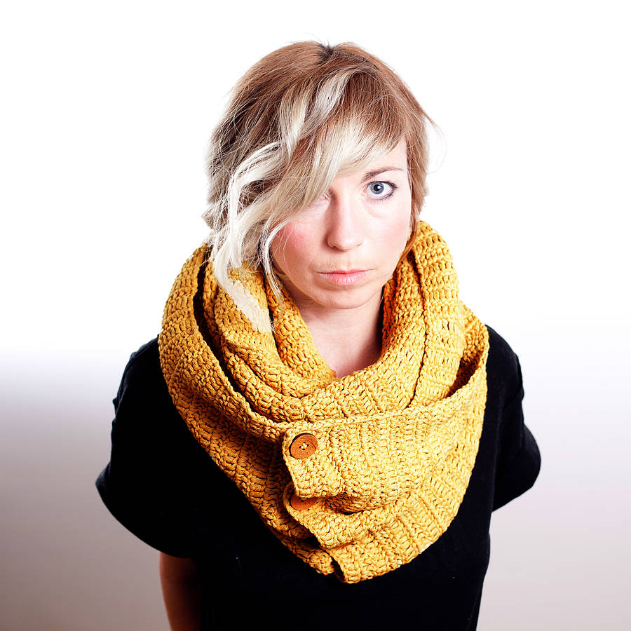organic cotton scarf and snood by eka