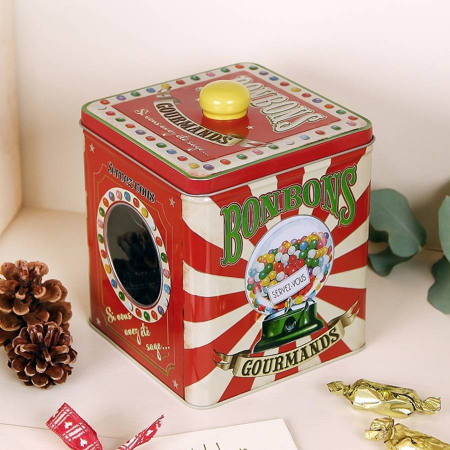 traditional bon bon sweets tin by dibor