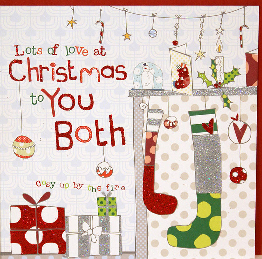 christmas card for a special family or couple by molly mae