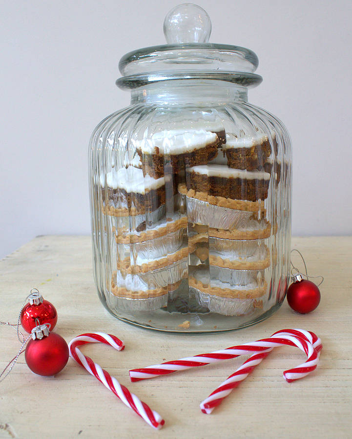 large ridged glass biscuit jar by ella james