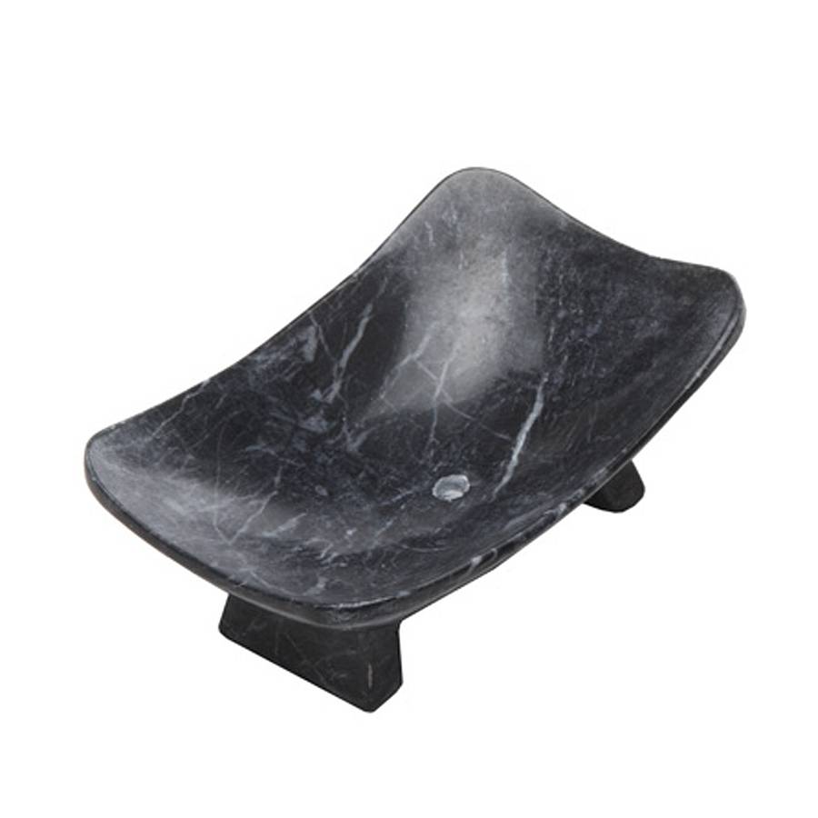 marble soap dish. dark, grey or cream colour by marbletree