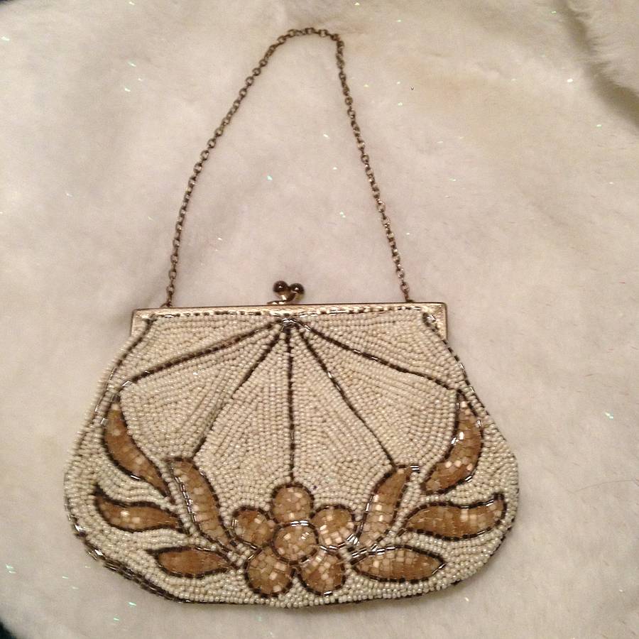 vintage beaded 1920's evening bag by iamia
