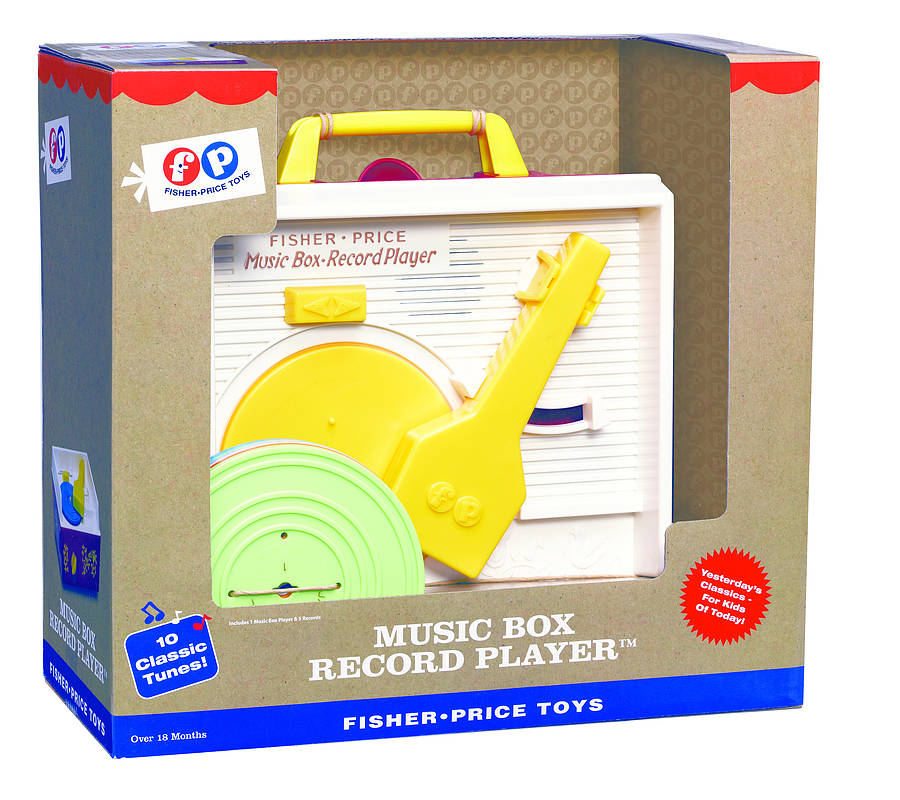 classic music box record player