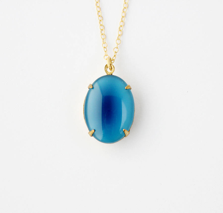 oval pendant necklace by beadin' nora