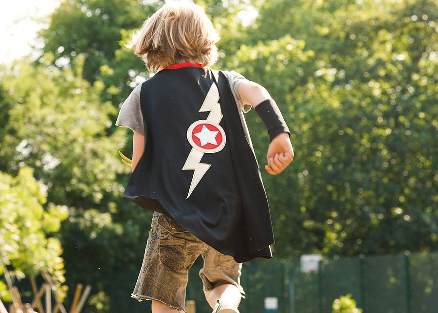 superhero cape lightening flash by iwishiwasa