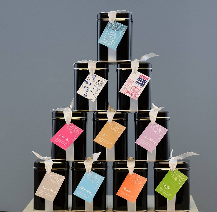 christmas table gifts for you to personalise by tea gift company