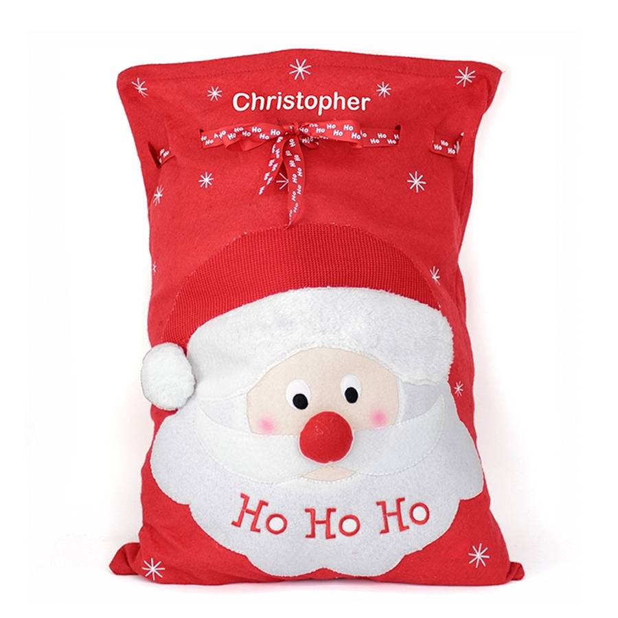 personalised santa sack by hope and willow personalised santa sack by hope and willow