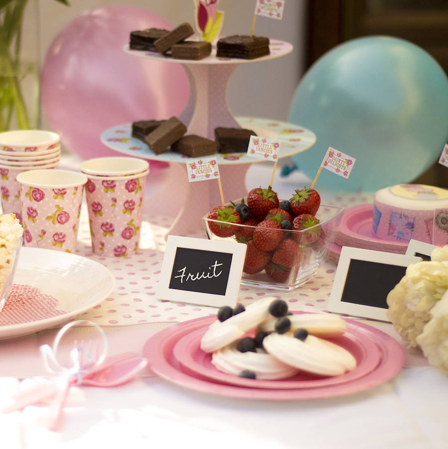 vintage rose tea party kit by popbox party ...