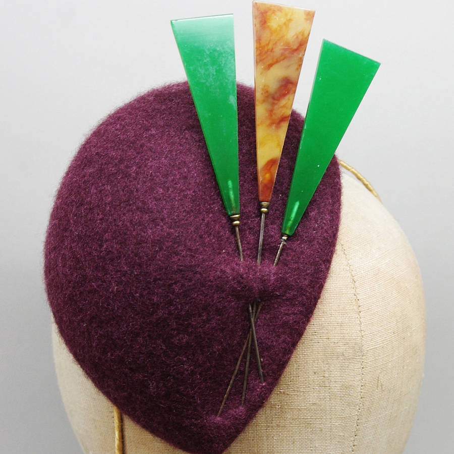 nancy art deco trim by lizzie lock millinery