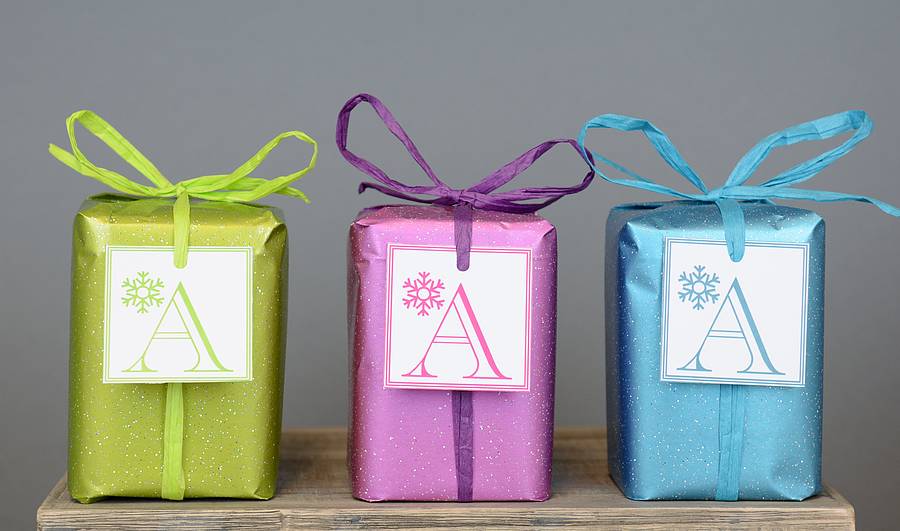 christmas table gifts for you to personalise by tea gift company