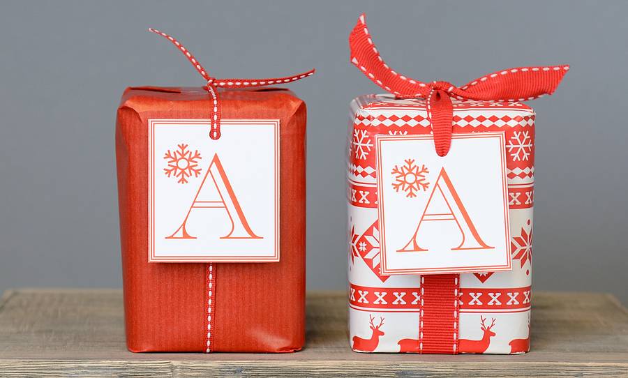 christmas table gifts for you to personalise by tea gift company