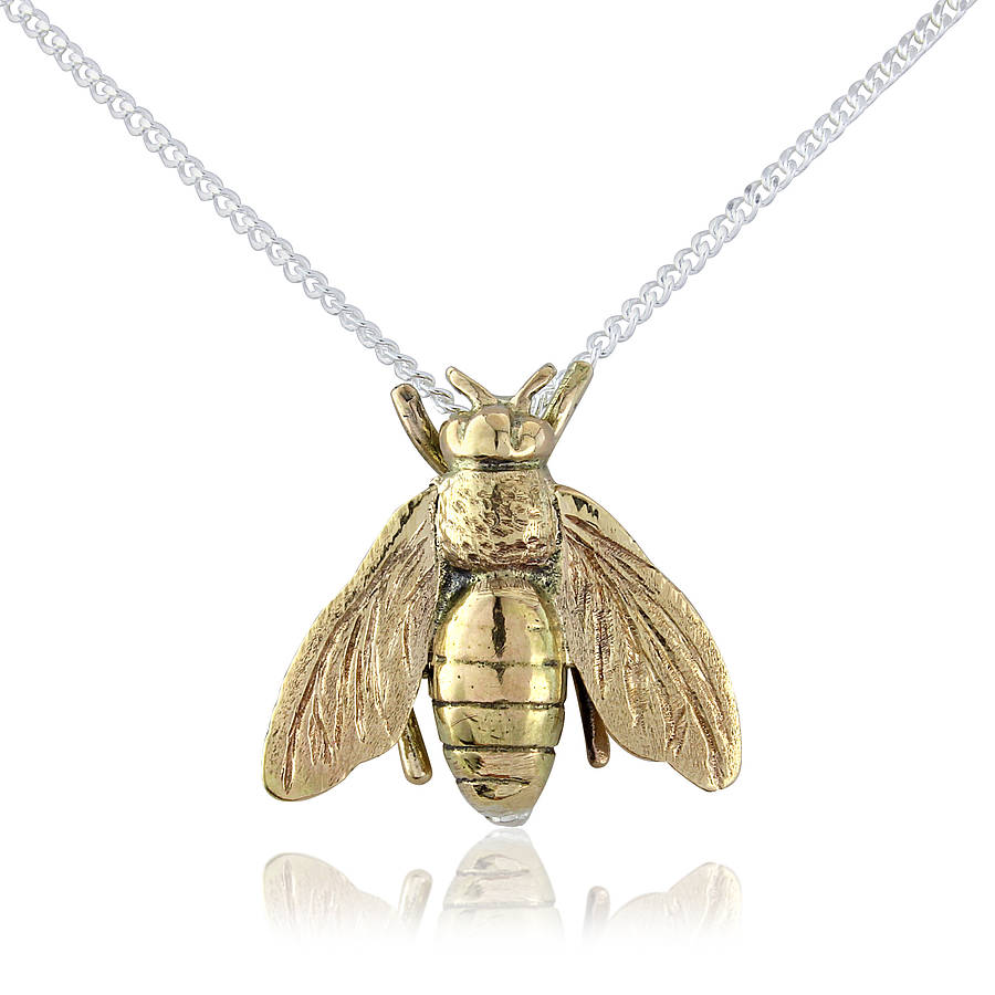 honey bee pendant/necklace by argent of london