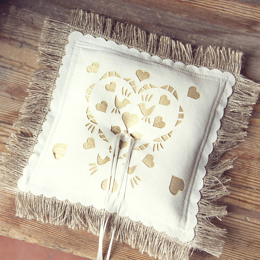 Wedding ring cushion next day delivery