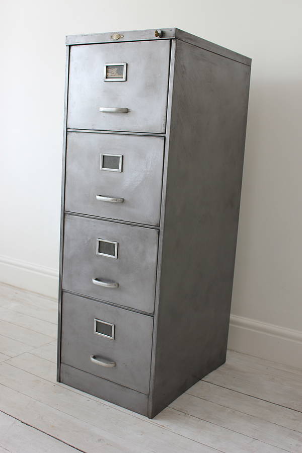Vintage Metal Filing Cabinet 112
