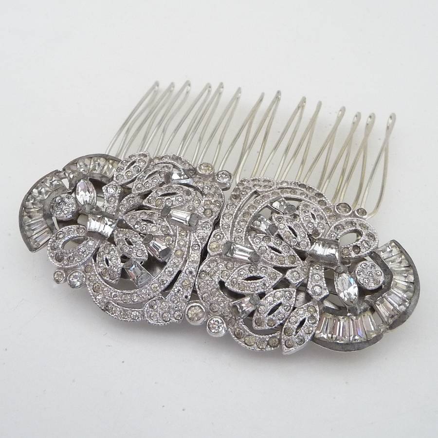vintage art deco hair comb by katherine swaine